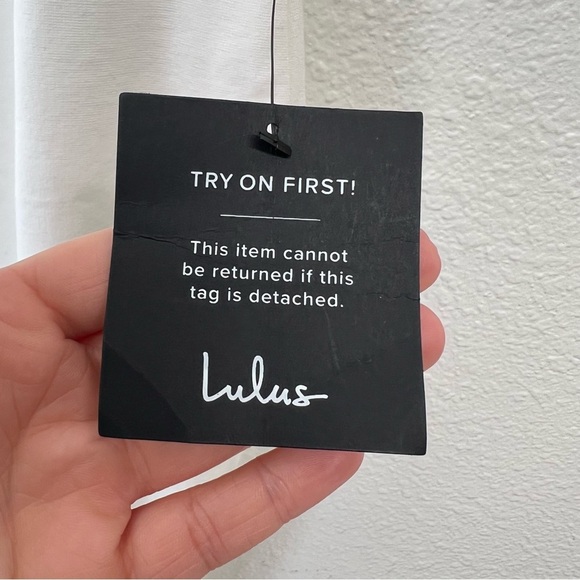 Lulus Persuasion Ivory Ruffled Bodycon Midi Dress White Size Small NWT - Picture 8 of 11